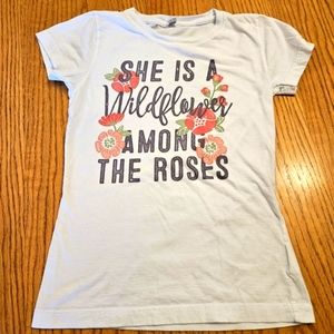 💵3/$20 L.A.T Girls Cute Graphic Tee with Floral Design